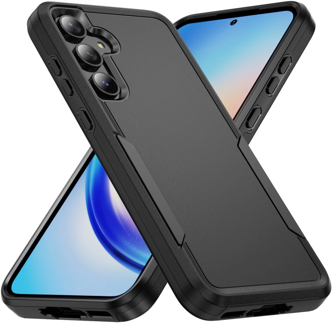 Samsung Galaxy A54 Hoesje Schokbestendige Hardcase Back Cover Zwart afbeelding 1