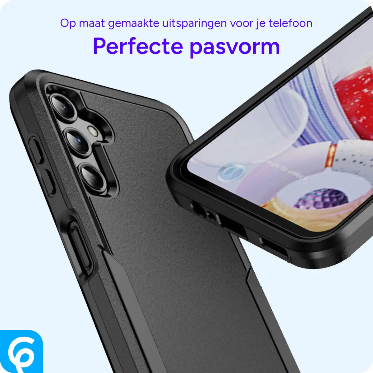 Samsung Galaxy A14 Hoesje Schokbestendige Hardcase Back Cover Zwart afbeelding 7