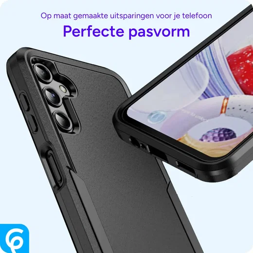 Samsung Galaxy A14 Hoesje Schokbestendige Hardcase Back Cover Zwart afbeelding 7