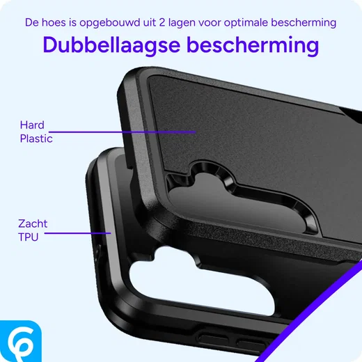 Samsung Galaxy A14 Hoesje Schokbestendige Hardcase Back Cover Zwart afbeelding 8