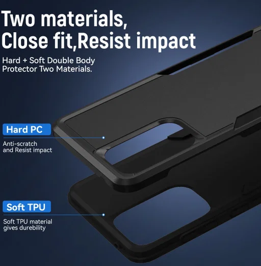 Samsung Galaxy A53 Hoesje Schokbestendige Hardcase Back Cover Zwart afbeelding 7