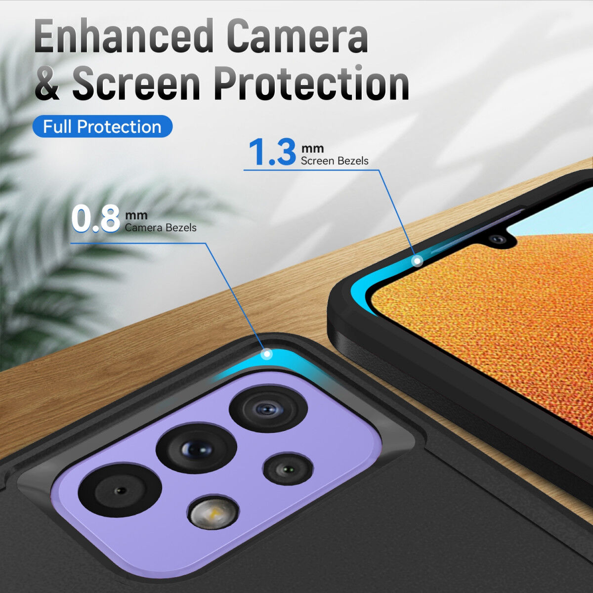 Samsung Galaxy A53 Hoesje Schokbestendige Hardcase Back Cover Zwart afbeelding 8