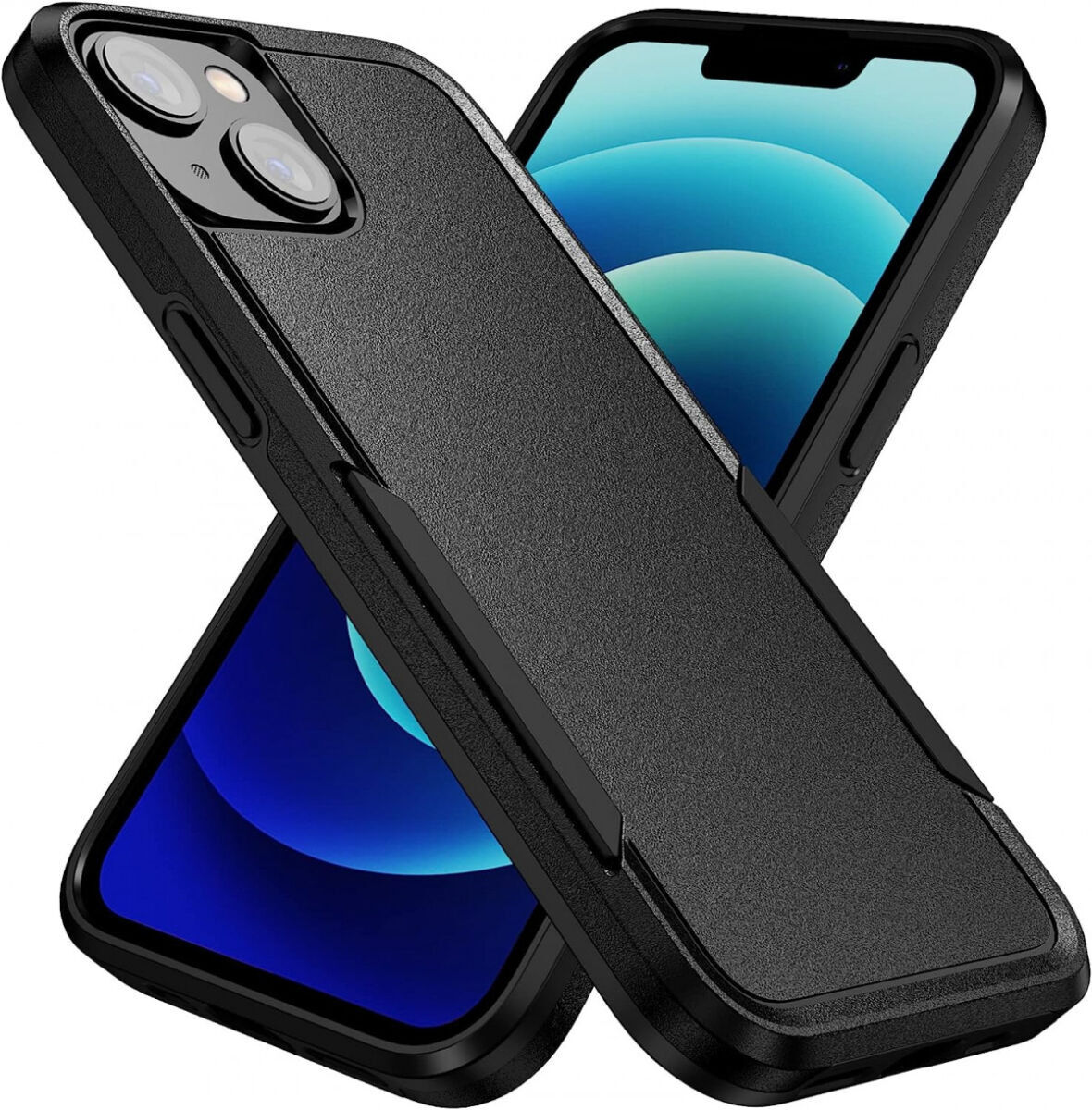 Apple iPhone 15 Hoesje Schokbestendige Hardcase Back Cover Zwart afbeelding 1