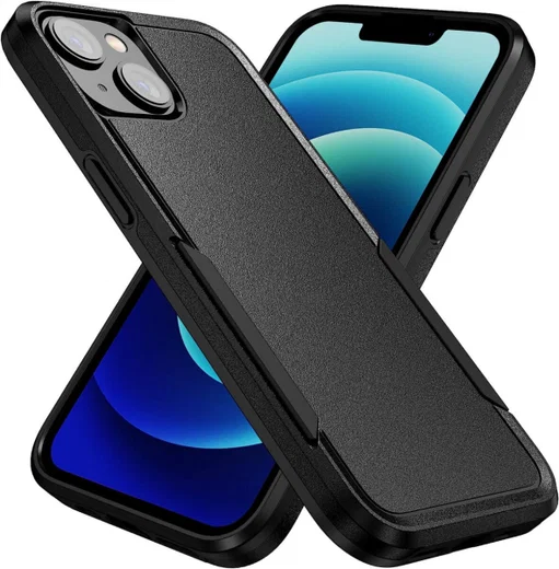 Apple iPhone 15 Hoesje Schokbestendige Hardcase Back Cover Zwart afbeelding 1