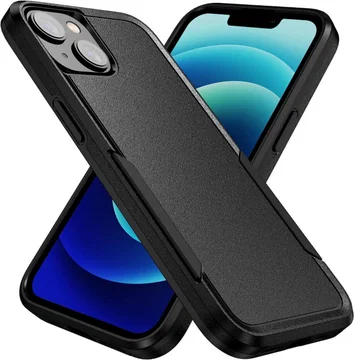 Apple iPhone 15 Hoesje Schokbestendige Hardcase Back Cover Zwart