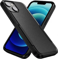 Apple iPhone 15 Hoesje Schokbestendige Hardcase Back Cover Zwart afbeelding