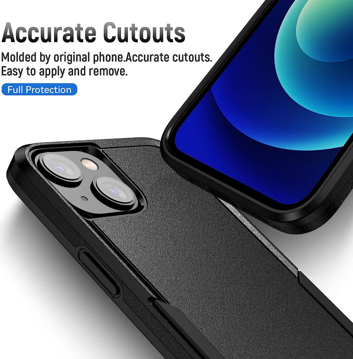 Apple iPhone 15 Hoesje Schokbestendige Hardcase Back Cover Zwart afbeelding 10