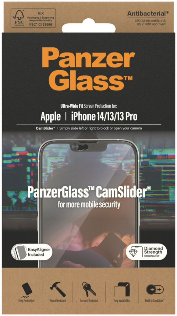 PanzerGlass Ultra-Wide Camslider iPhone 14/13/13 Pro Screen Protector afbeelding 2