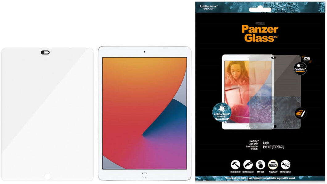 PanzerGlass Camslider Apple iPad 10.2 Antibacteriële Screen Protector afbeelding 1