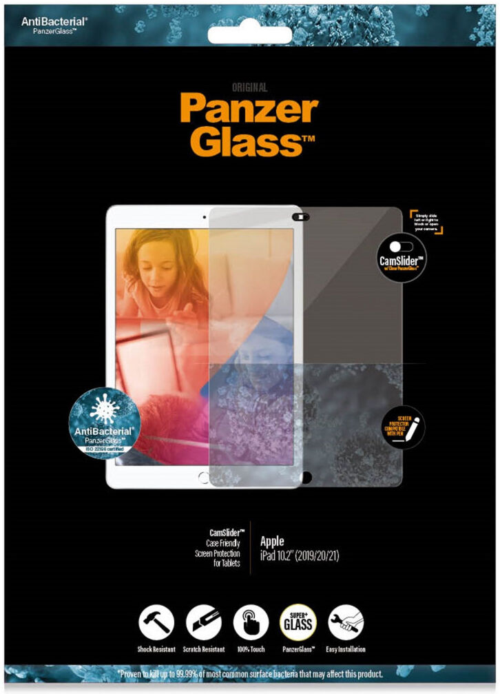 PanzerGlass Camslider Apple iPad 10.2 Antibacteriële Screen Protector afbeelding 3