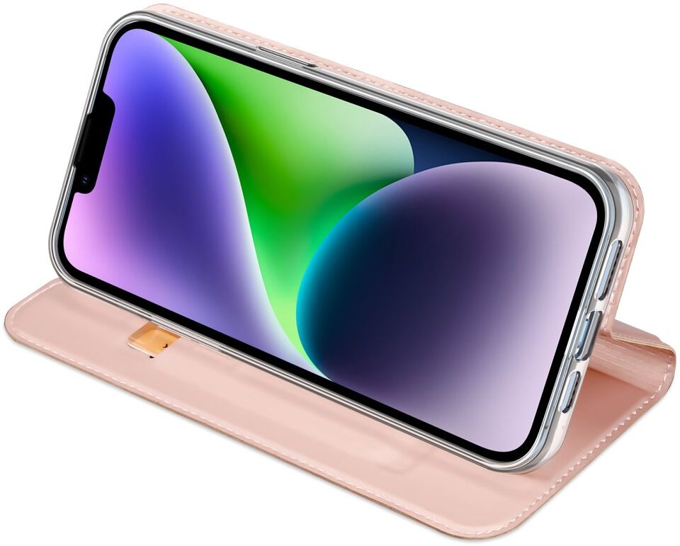 Dux Ducis Skin Pro Apple iPhone 15 Hoesje Portemonnee Book Case Roze afbeelding 5