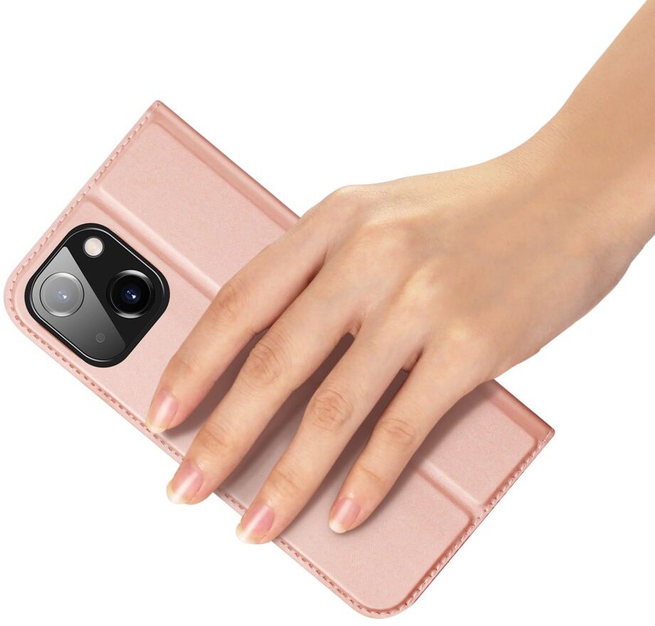 Dux Ducis Skin Pro Apple iPhone 15 Hoesje Portemonnee Book Case Roze afbeelding 6