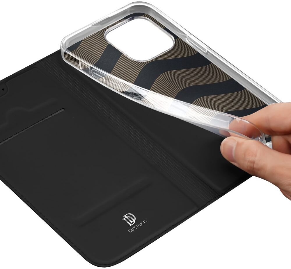 Dux Ducis Skin Pro Apple iPhone 15 Pro Hoesje Portemonnee Zwart afbeelding 7