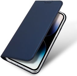 Dux Ducis Skin Pro Apple iPhone 15 Pro Hoesje Portemonnee Blauw afbeelding