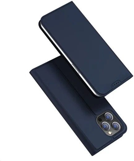 Dux Ducis Skin Pro Apple iPhone 15 Pro Hoesje Portemonnee Blauw afbeelding 4