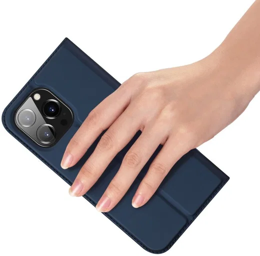 Dux Ducis Skin Pro Apple iPhone 15 Pro Hoesje Portemonnee Blauw afbeelding 6