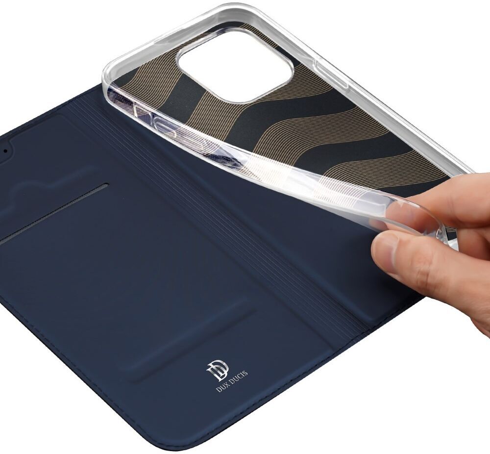 Dux Ducis Skin Pro Apple iPhone 15 Pro Hoesje Portemonnee Blauw afbeelding 7