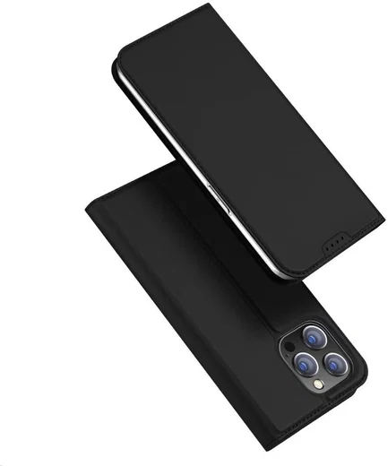Dux Ducis Skin Pro Apple iPhone 15 Pro Max Hoesje Portemonnee Zwart afbeelding 4