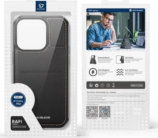 Dux Ducis Rafi iPhone 13 Pro Max Hoesje MagSafe Pasjeshouder RFID afbeelding 11