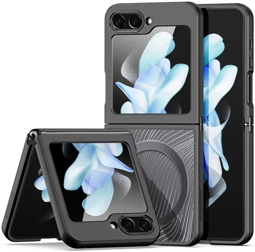 Dux Ducis Aimo Samsung Galaxy Z Flip 5 Hoesje MagSafe Back Cover Zwart afbeelding 1