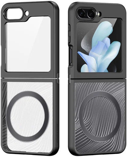 Dux Ducis Aimo Samsung Galaxy Z Flip 5 Hoesje MagSafe Back Cover Zwart afbeelding 2