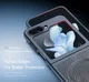Dux Ducis Aimo Samsung Galaxy Z Flip 5 Hoesje MagSafe Back Cover Zwart afbeelding 7