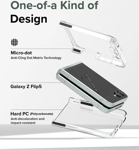 Ringke Slim Samsung Galaxy Z Flip 5 Hoesje Ultra Dun Transparant afbeelding 4