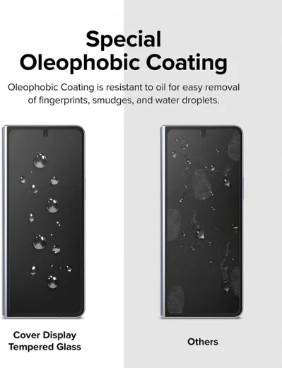 Ringke Cover Display Samsung Galaxy Z Fold 5 Screen Protector Voorkant afbeelding 11
