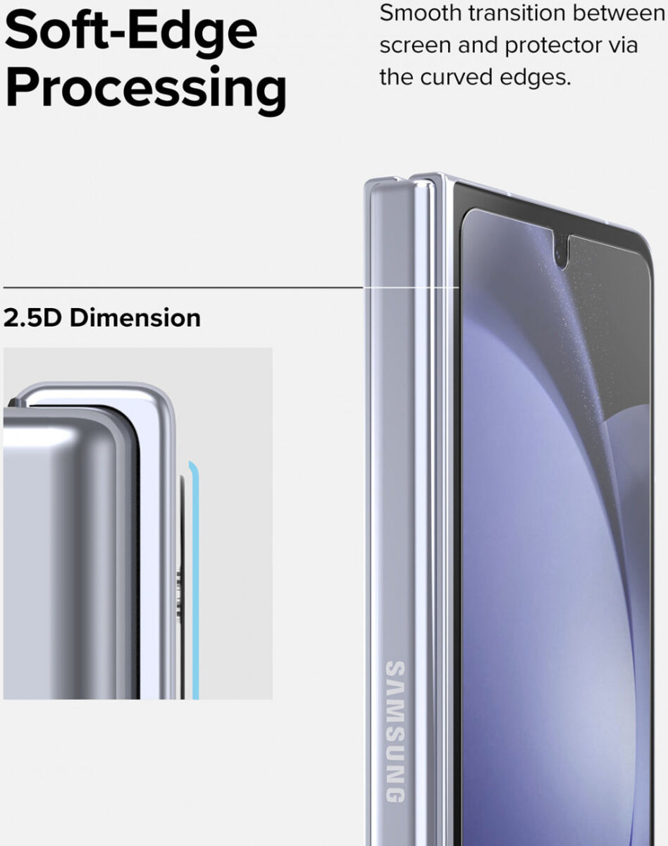 Ringke Cover Display Samsung Galaxy Z Fold 5 Screen Protector Voorkant afbeelding 8