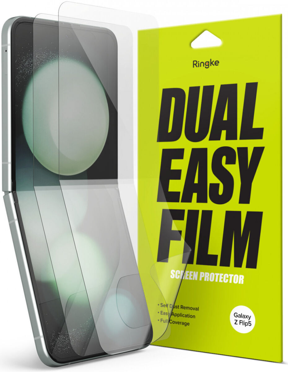 Ringke Dual Easy Film Samsung Galaxy Z Flip 5 Screen Protector 2-Pack afbeelding 1