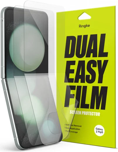 Ringke Dual Easy Film Samsung Galaxy Z Flip 5 Screen Protector 2-Pack afbeelding 1