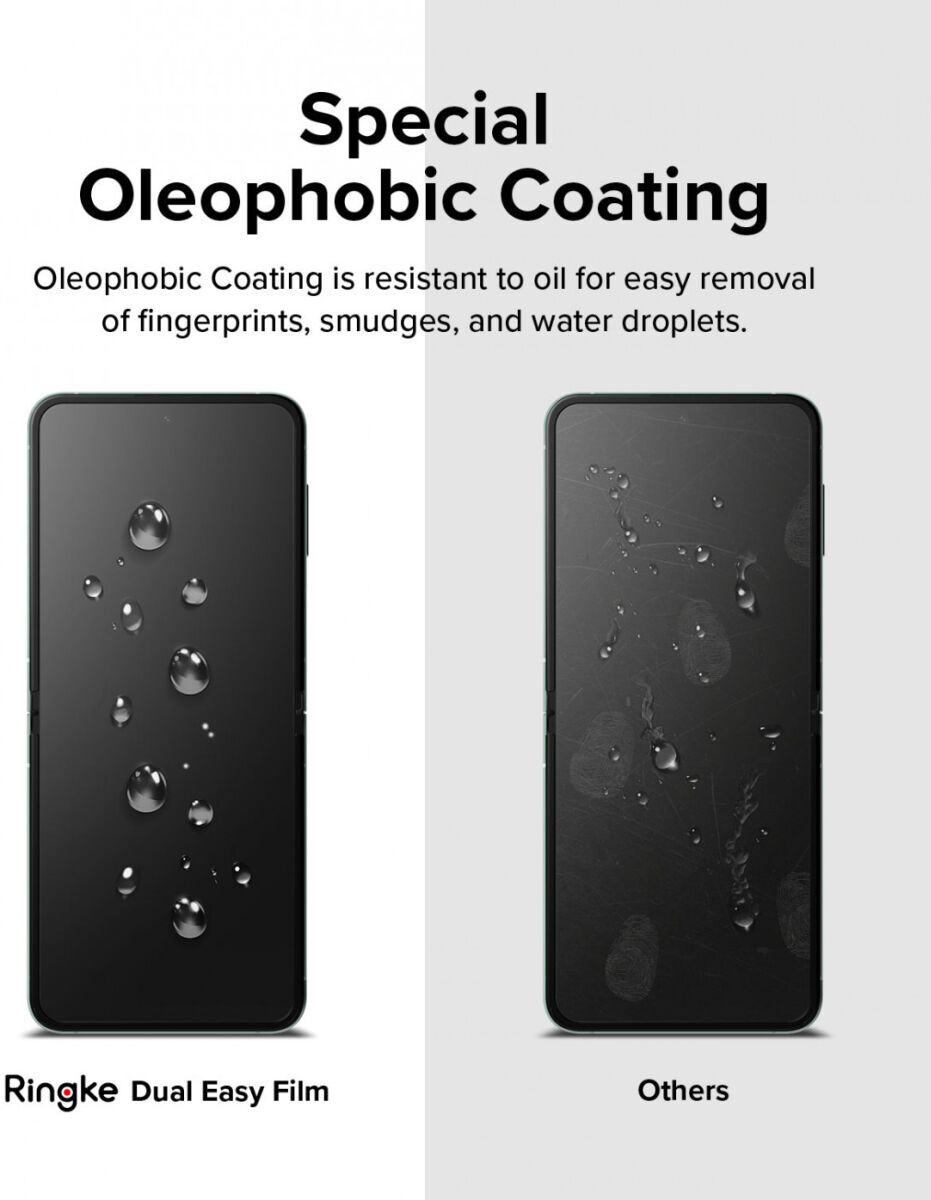 Ringke Dual Easy Film Samsung Galaxy Z Flip 5 Screen Protector 2-Pack afbeelding 10