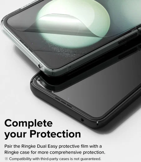Ringke Dual Easy Film Samsung Galaxy Z Flip 5 Screen Protector 2-Pack afbeelding 12