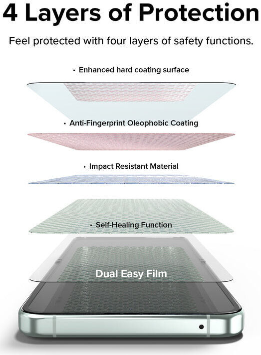 Ringke Dual Easy Film Samsung Galaxy Z Flip 5 Screen Protector 2-Pack afbeelding 8