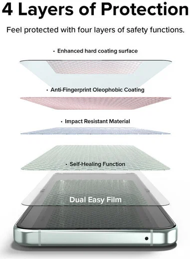 Ringke Dual Easy Film Samsung Galaxy Z Flip 5 Screen Protector 2-Pack afbeelding 8