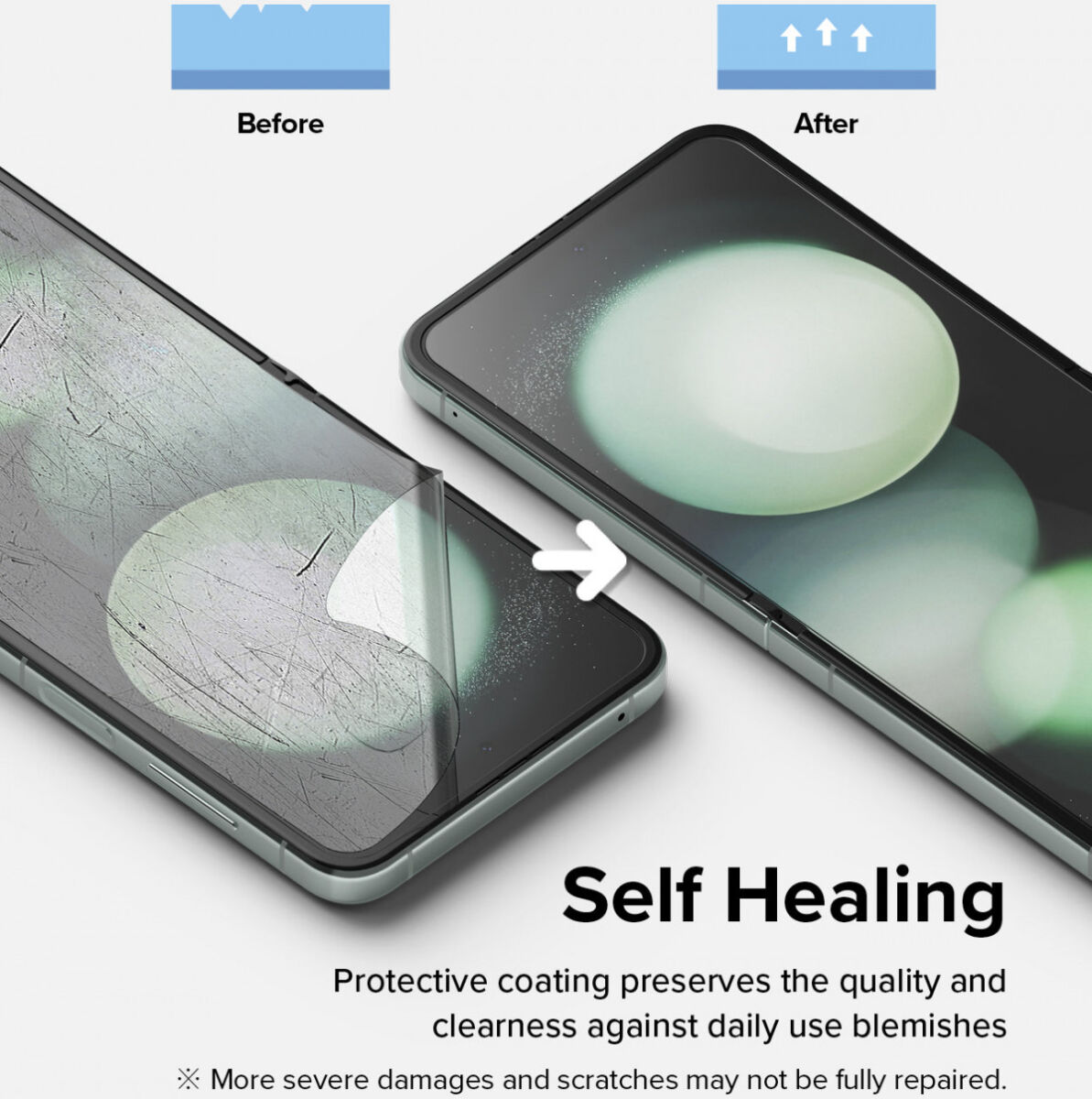 Ringke Dual Easy Film Samsung Galaxy Z Flip 5 Screen Protector 2-Pack afbeelding 9