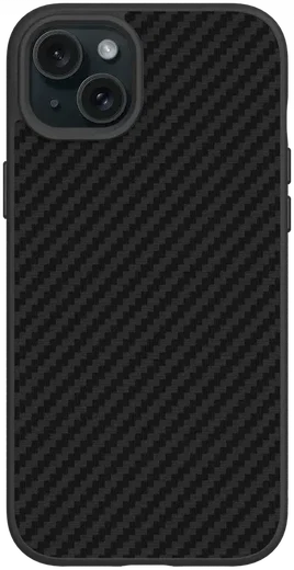 RhinoShield SolidSuit  iPhone 15 Plus Hoesje Back Cover Carbon Zwart afbeelding 2