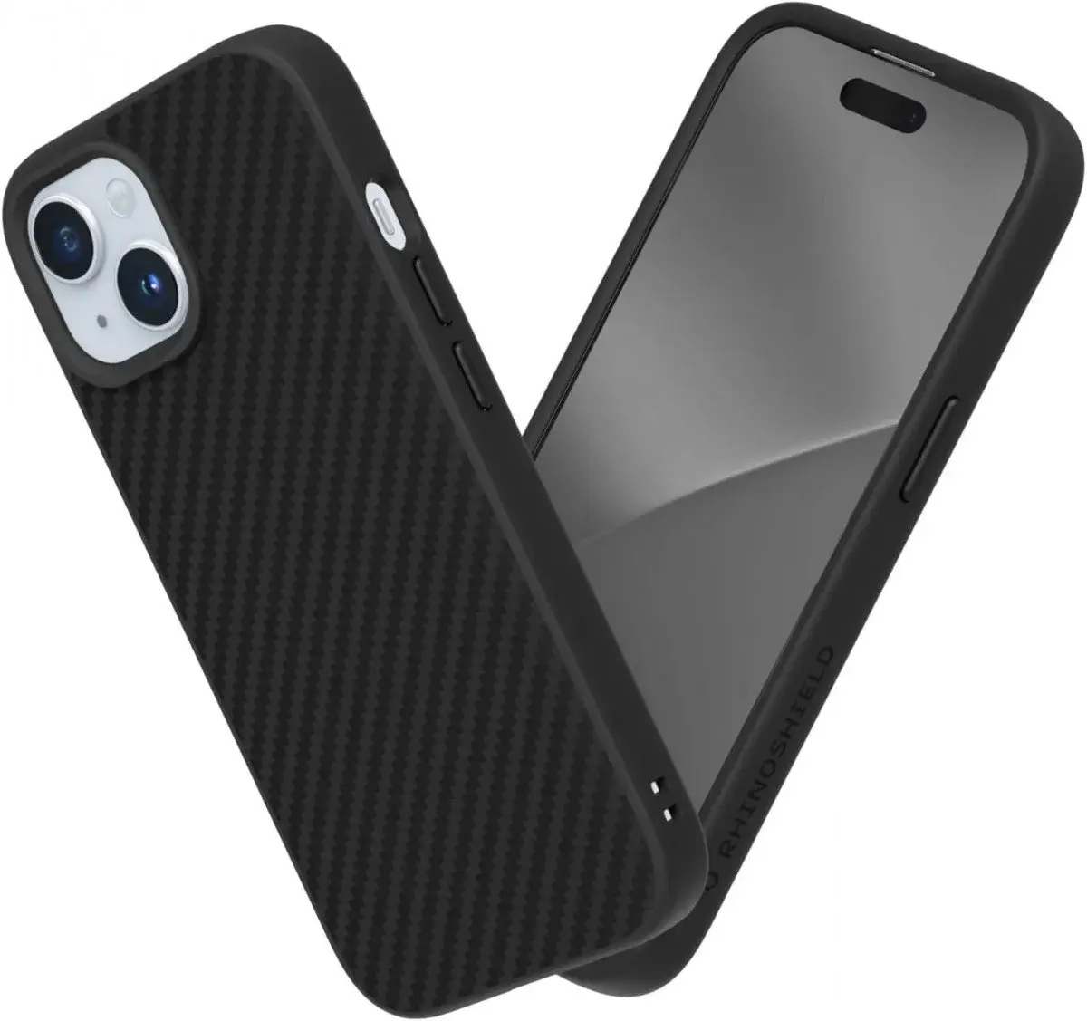 RhinoShield SolidSuit  iPhone 15 Plus Hoesje Back Cover Carbon Zwart afbeelding 1