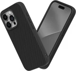 RhinoShield SolidSuit iPhone 15 Pro Hoesje Back Cover Carbon Zwart afbeelding