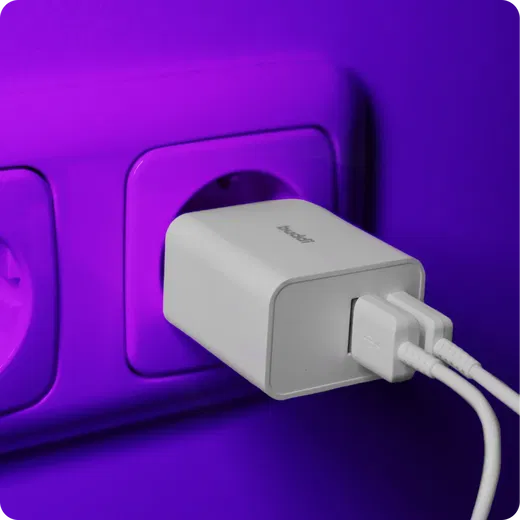 Buddi 30W GaN Mini Oplader USB-C Power Delivery + USB-A QC 4.0 Wit afbeelding 10