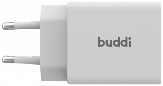 Buddi 30W GaN Mini Oplader USB-C Power Delivery + USB-A QC 4.0 Wit afbeelding 7
