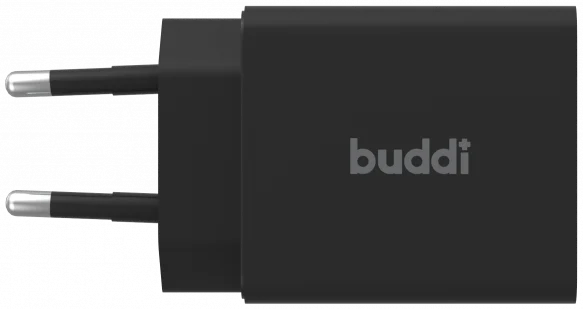 Buddi 30W GaN Mini Oplader USB-C Power Delivery + USB-A QC 4.0 Zwart afbeelding 7