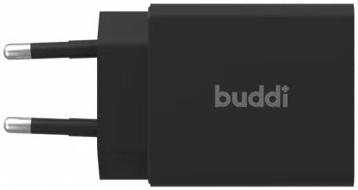 Buddi 30W GaN Mini Oplader USB-C Power Delivery + USB-A QC 4.0 Zwart afbeelding 7