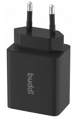Buddi 30W GaN Mini Oplader USB-C Power Delivery + USB-A QC 4.0 Zwart afbeelding 9
