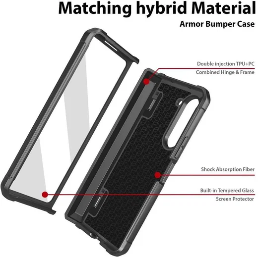 Whitestone Dome Escudo Case Samsung Galaxy Z Fold 5 Hoesje Transparant afbeelding 2