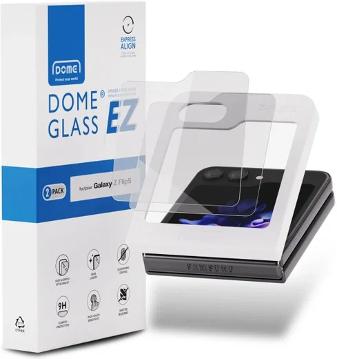 Whitestone EA Glass Samsung Galaxy Z Flip 5 Screen Protector 2-Pack afbeelding 1