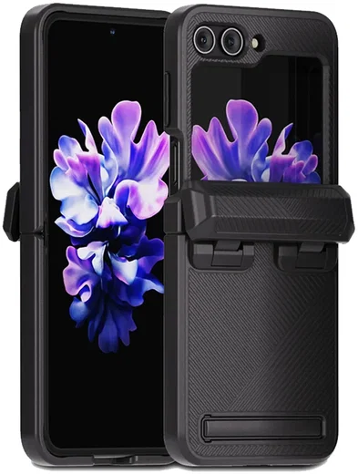 Whitestone Dome Escudo Case Samsung Galaxy Z Flip 5 Hoesje Zwart afbeelding 1