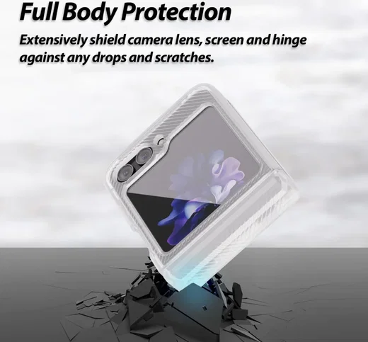 Whitestone Dome Escudo Case Samsung Galaxy Z Flip 5 Hoesje Zwart afbeelding 4