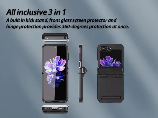 Whitestone Dome Escudo Case Samsung Galaxy Z Flip 5 Hoesje Zwart afbeelding 5