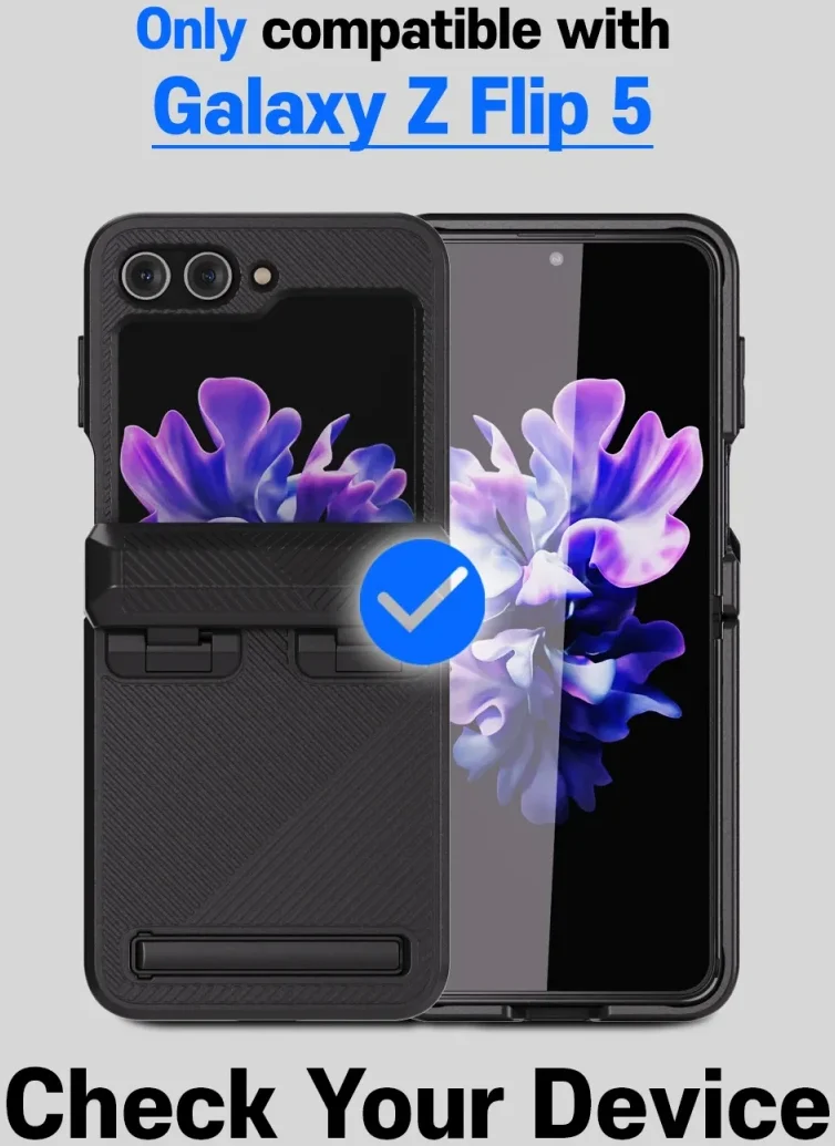 Whitestone Dome Escudo Case Samsung Galaxy Z Flip 5 Hoesje Zwart afbeelding 6